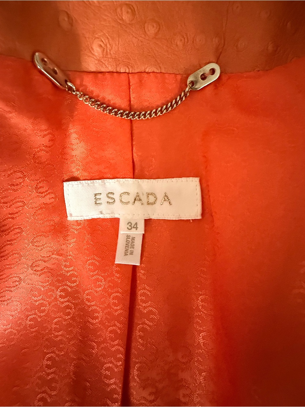Escada leather jacket